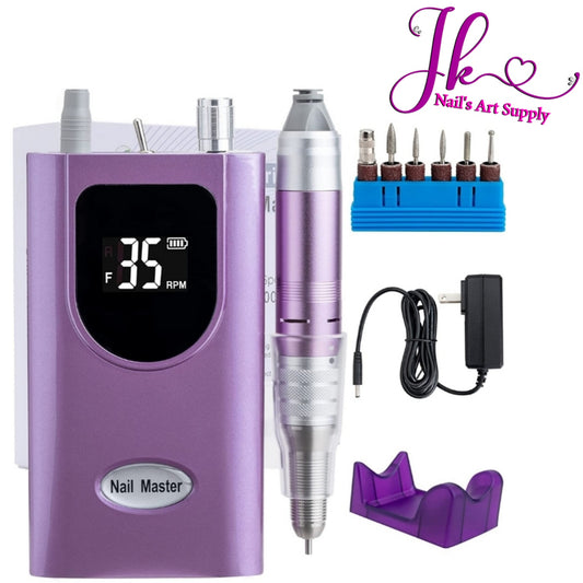 Nail Drill Violeta 35,000RMP Recargable