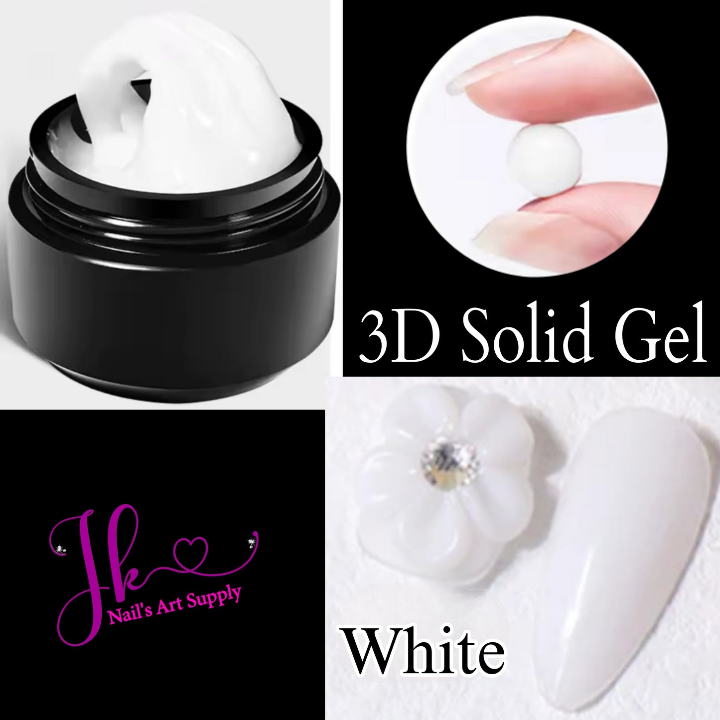 3D Solid Gel (White)