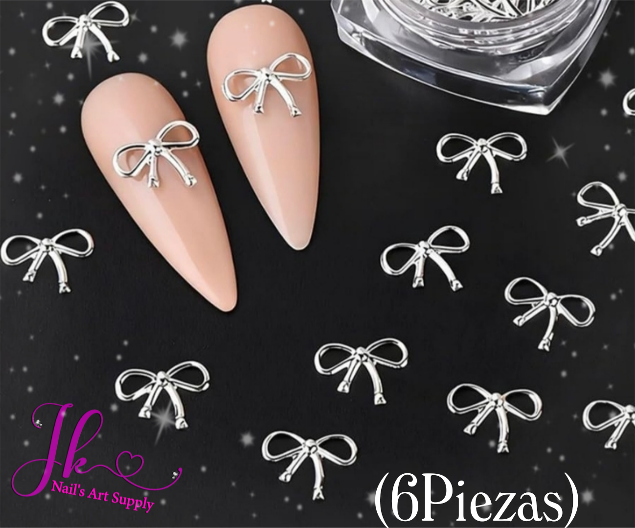 Lazos Plata B (6Piezas)