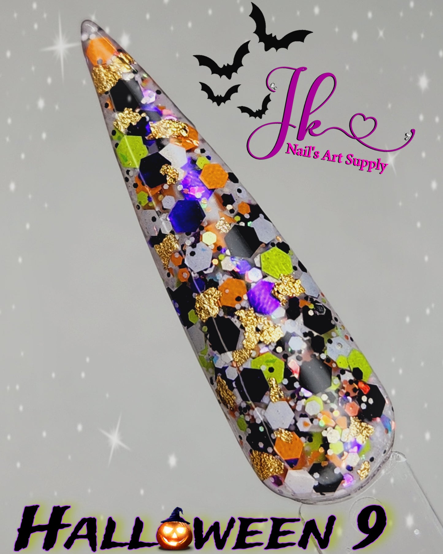 4 Glitter Halloween 10gm c\u (Decoraciónes Incluidas)