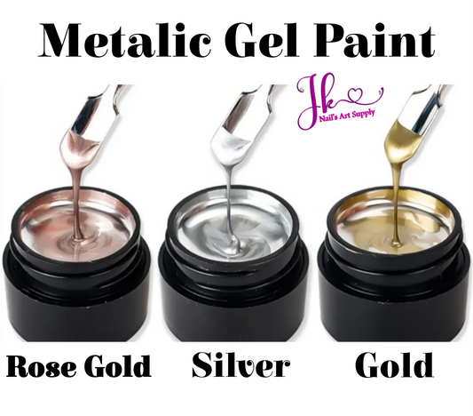 Metalic Gel Paint Set de 3