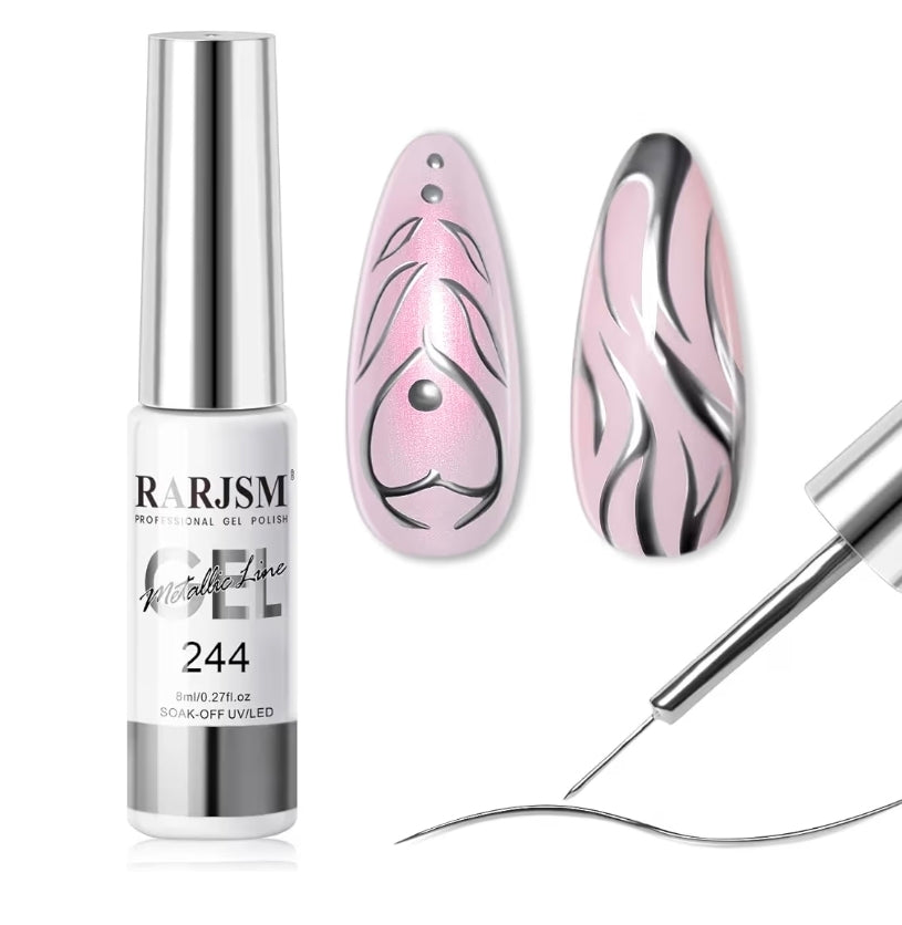 Metalic Liner Gel Silver