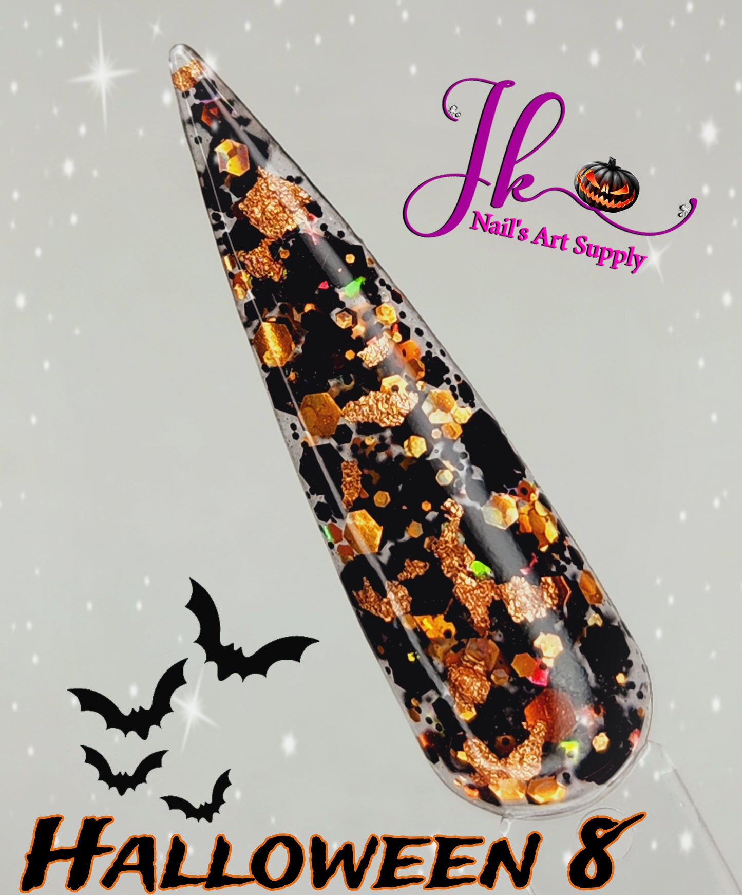 4 Glitter Halloween 10gm c\u (Decoraciónes Incluidas)
