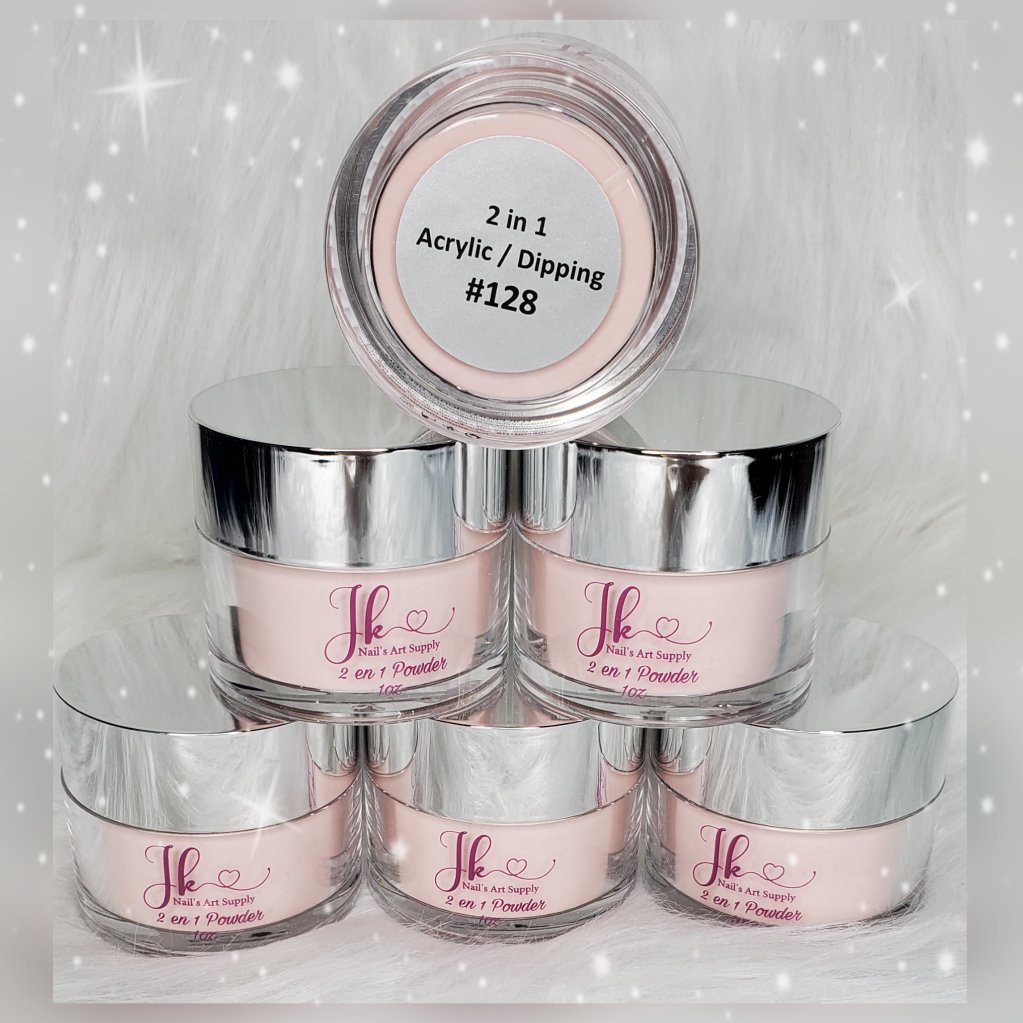 2 En 1 Acrilyc - Dipping (128) 1oz - JK Nail's Art Supply