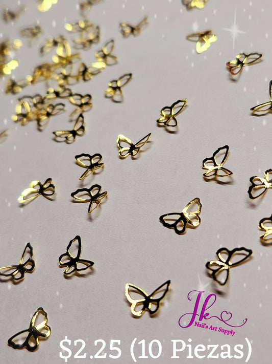 Mariposas Oro (10Piezas)