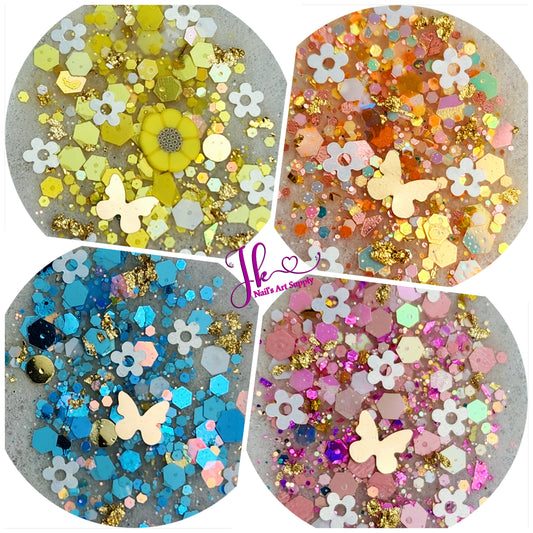 4 Glitter Primavera >II (10gm c/u)