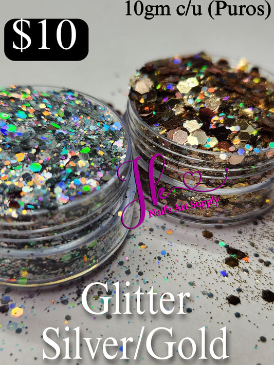 Glitter Silver/Gold