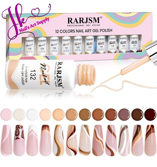 Set De 12 Liner Gel Nudes