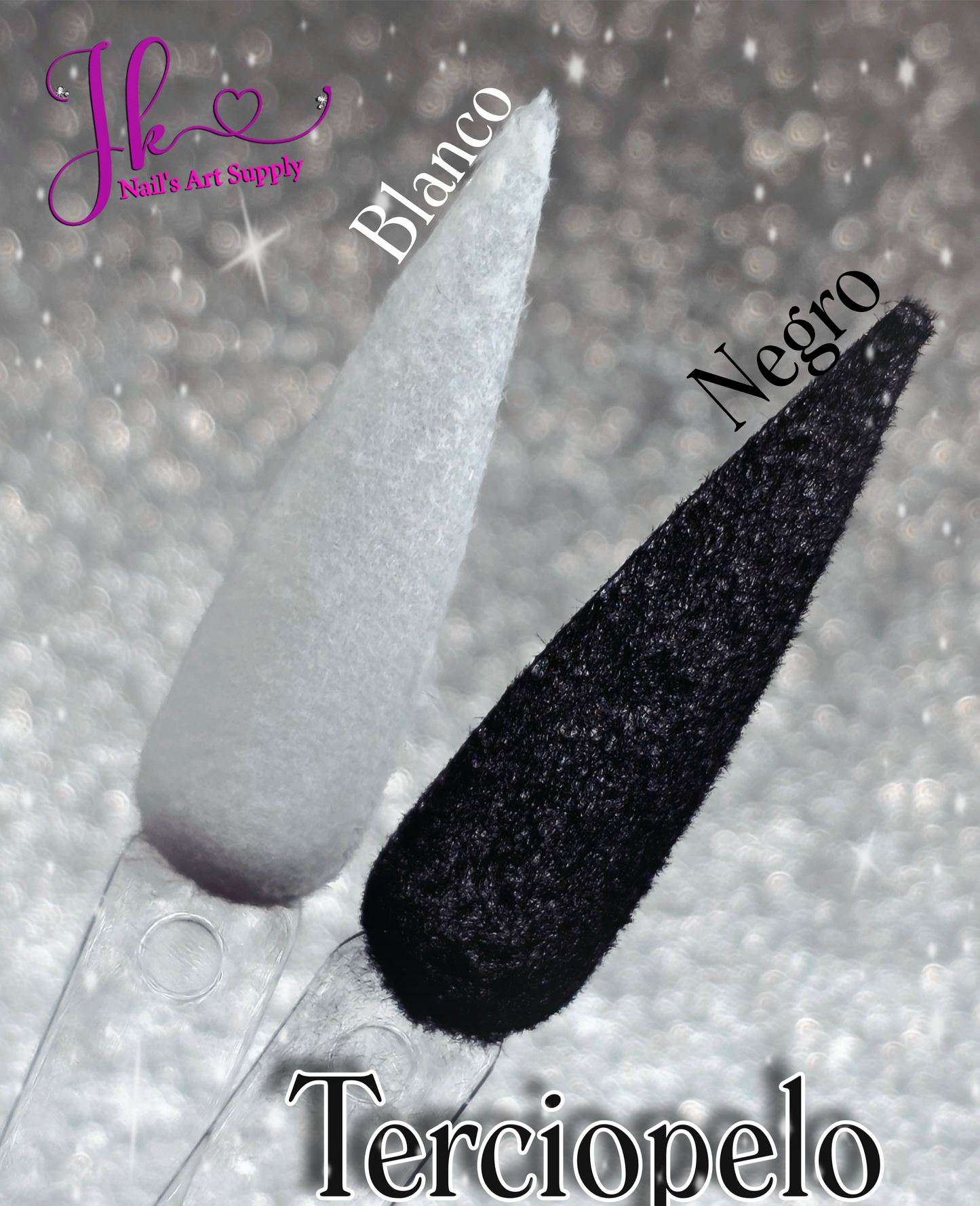 Terciopelo Negro/Blanco