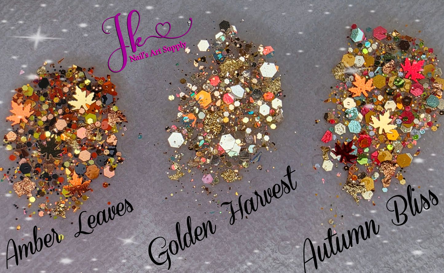 3 New Glitter Otoño>II (10gm c/u)