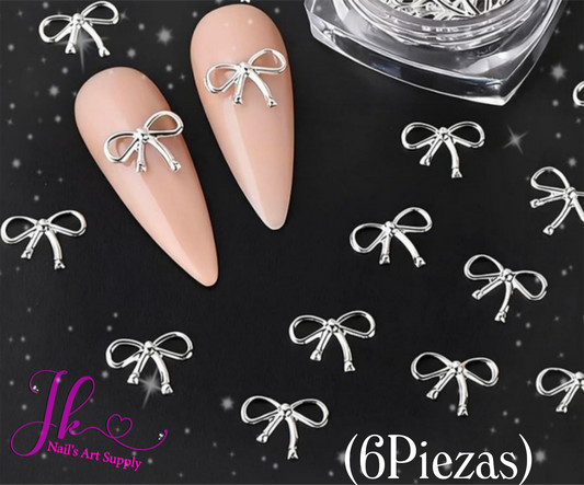 Lazos Plata B (6Piezas)