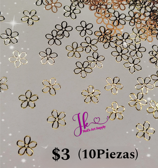 Flores Oro (10Piezas)