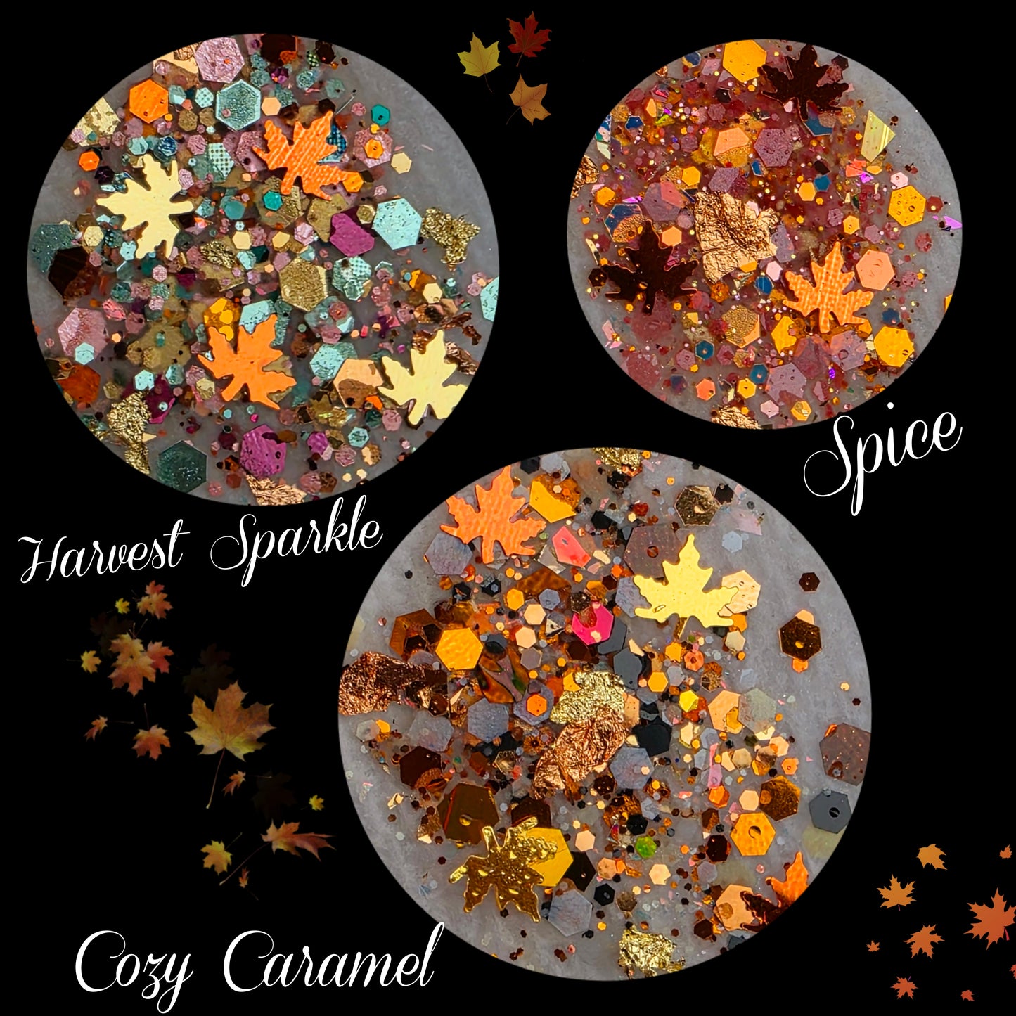 3 New Glitter Otoño>III(10gm c/u)
