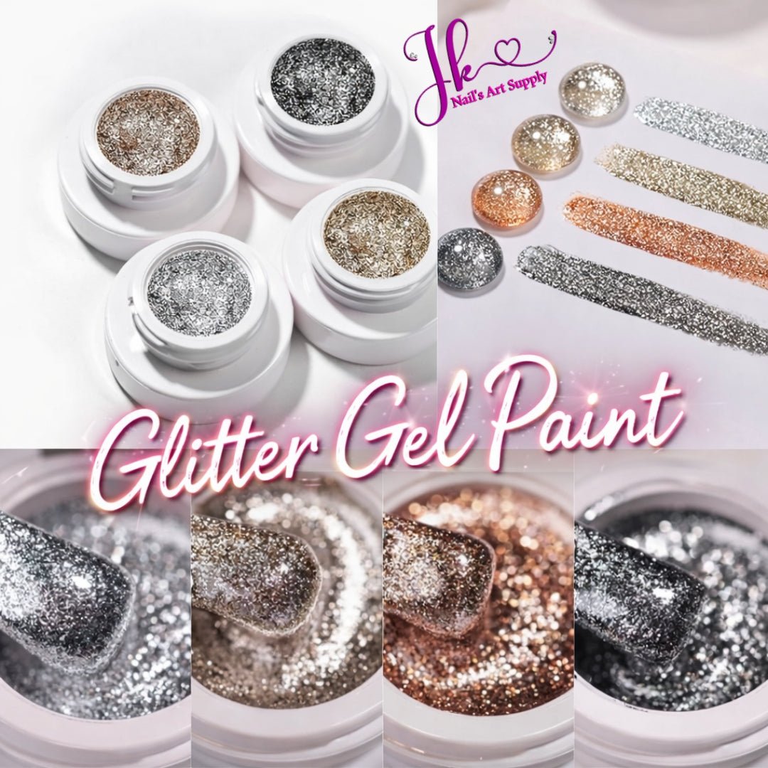 Set De Glitter Gel Paint