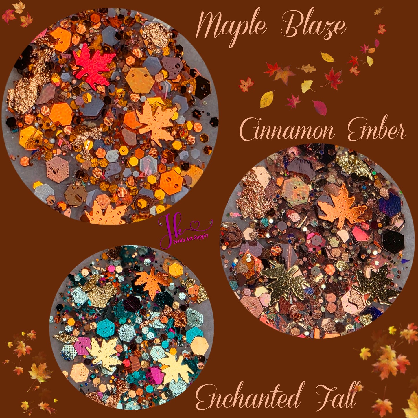 3 New Glitter Otoño>D(10gm c/u)
