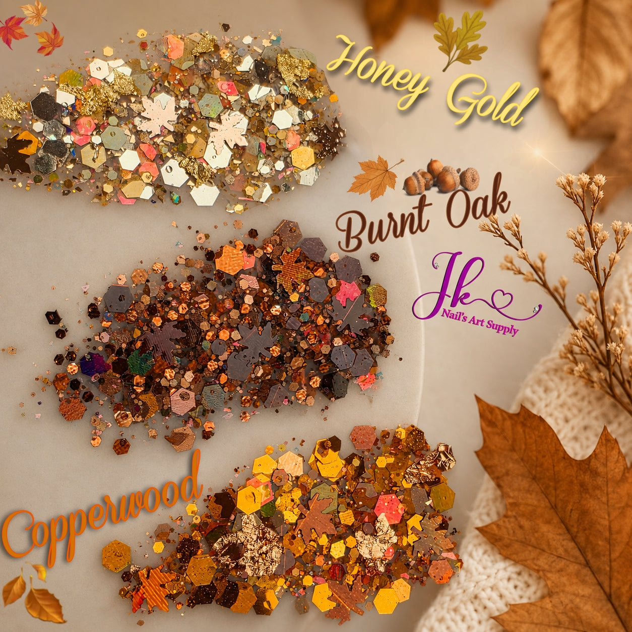 3 Glitter Otoño ✨️ 🍁