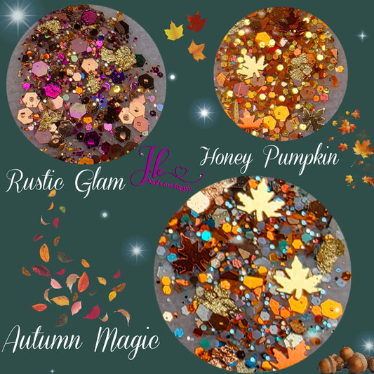 3 New Glitter Otoño>I (10gm c\u)