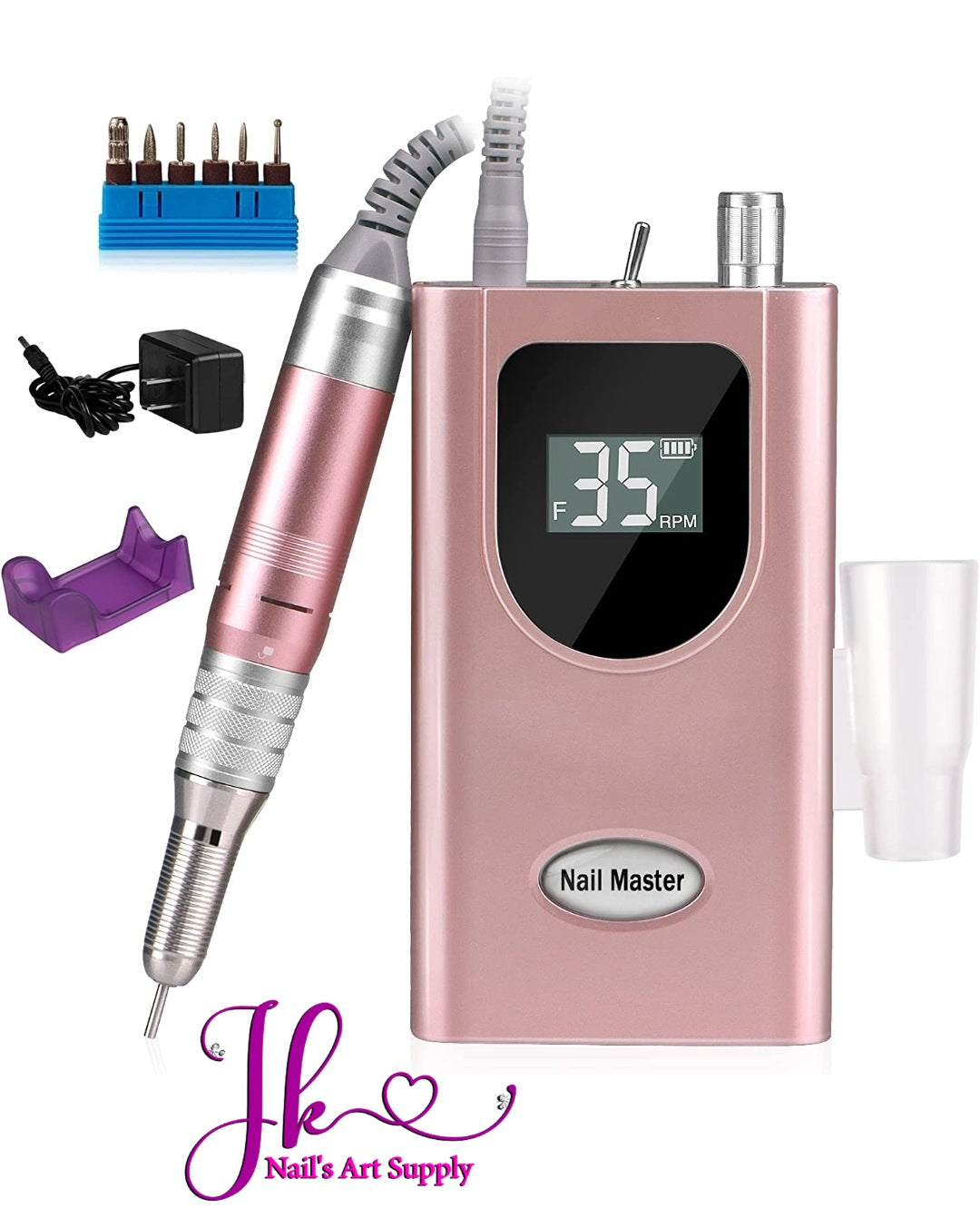 Nail Drill 35,000RPM Recargable(Rose Gold)